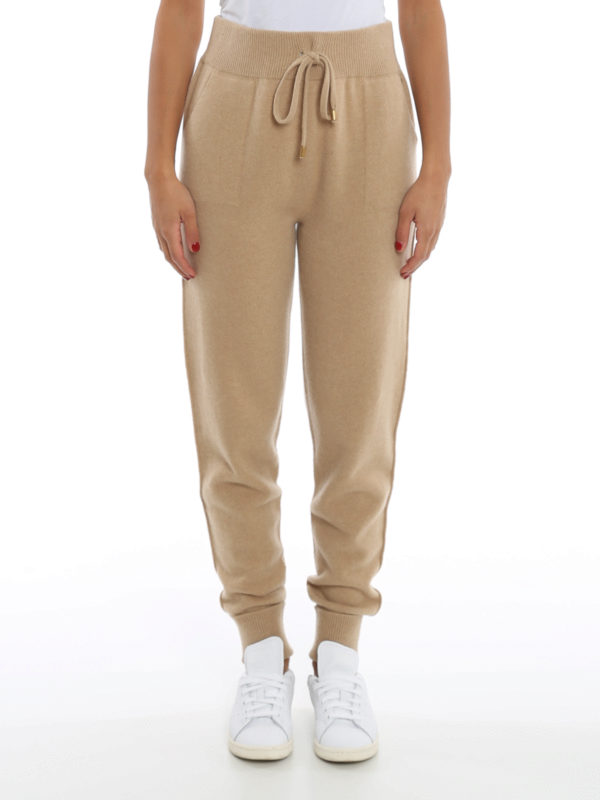 Twinset トラックスーツ ボトムス ベージュ スウェットパンツ 2tt