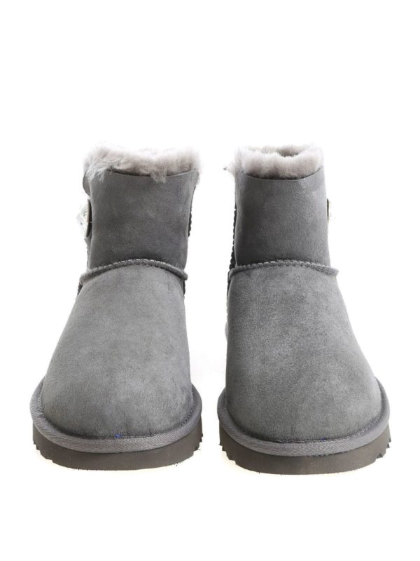 ugg mini bailey button bling grey