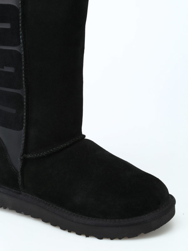 Classic Tall Ugg Rubber black boots 