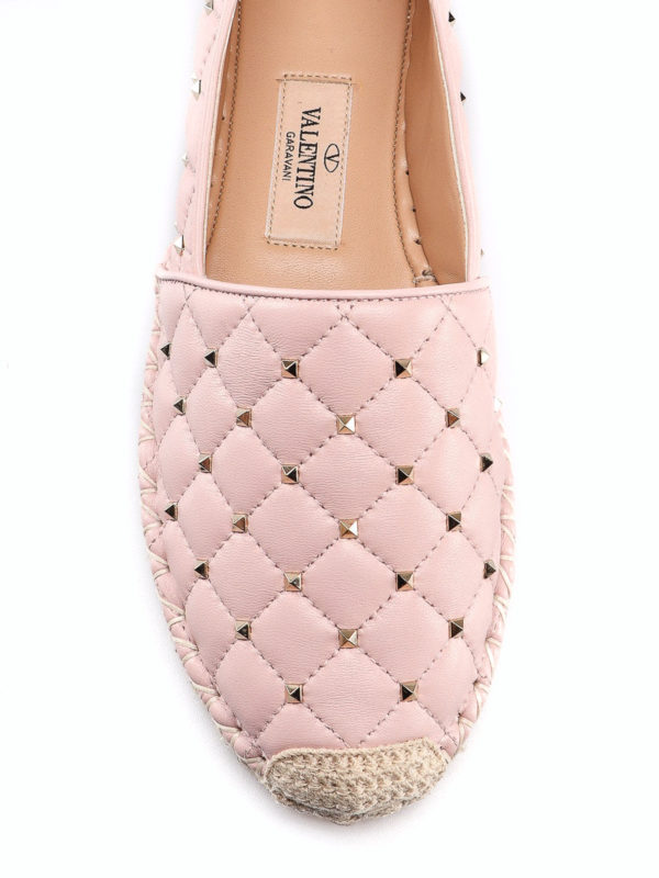 Pink leather espadrilles Clearance