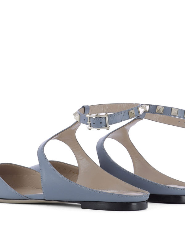 studded slingback flats