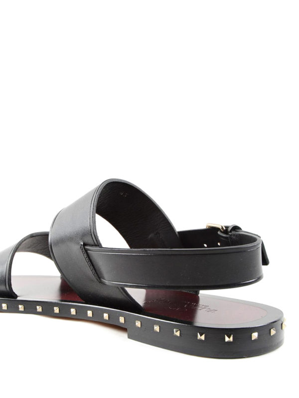 valentino rockstud double strap sandals