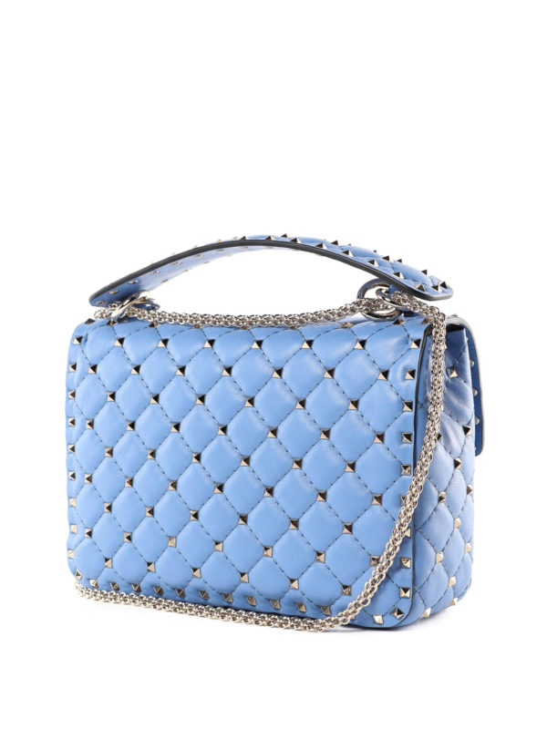 valentino blue studded bag