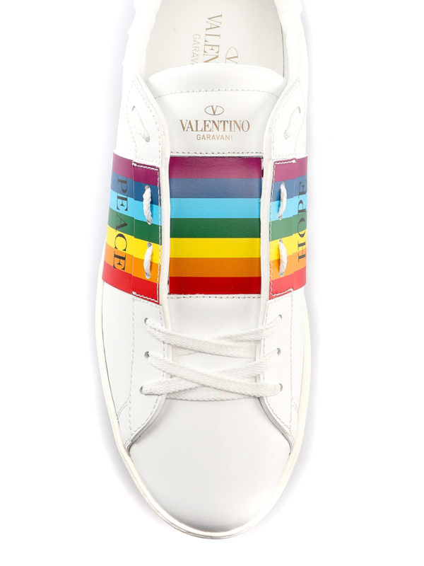 valentino sneakers rainbow