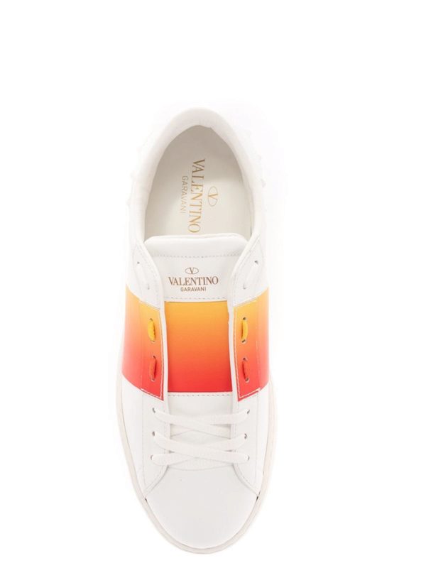 valentino mens trainers orange