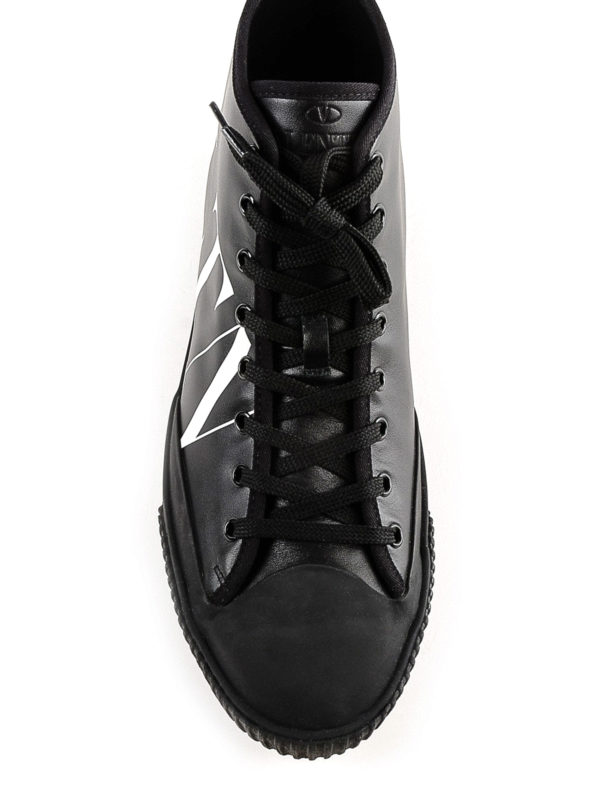 valentino high top sneakers black