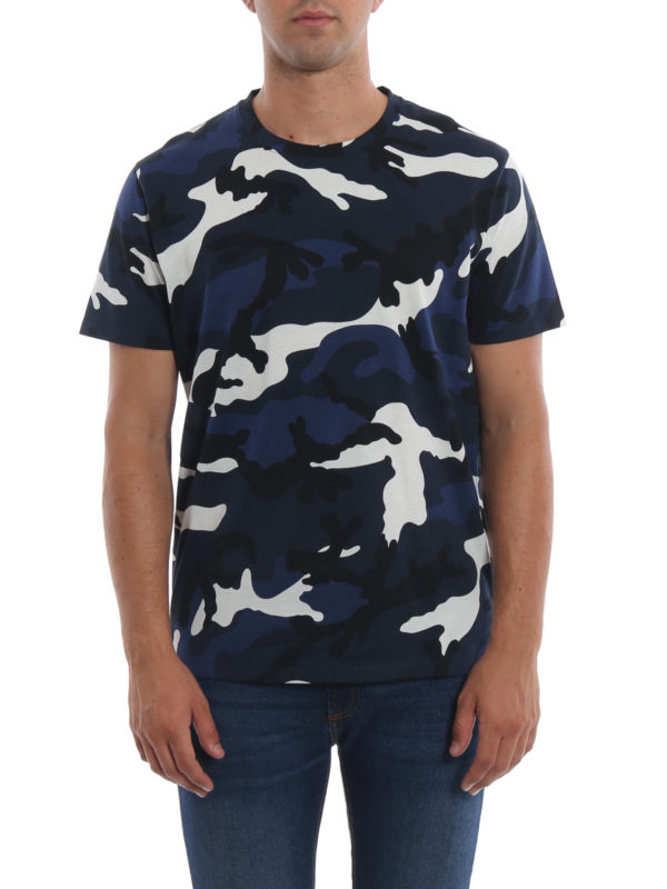 blue camo valentino t shirt