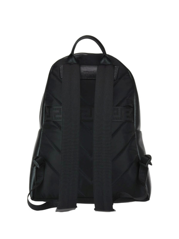 iKRIX VERSACE: backpacks - Palazzo black saffiano leather backpack