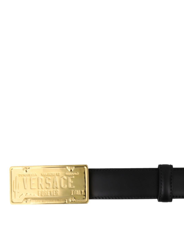 versace license plate belt