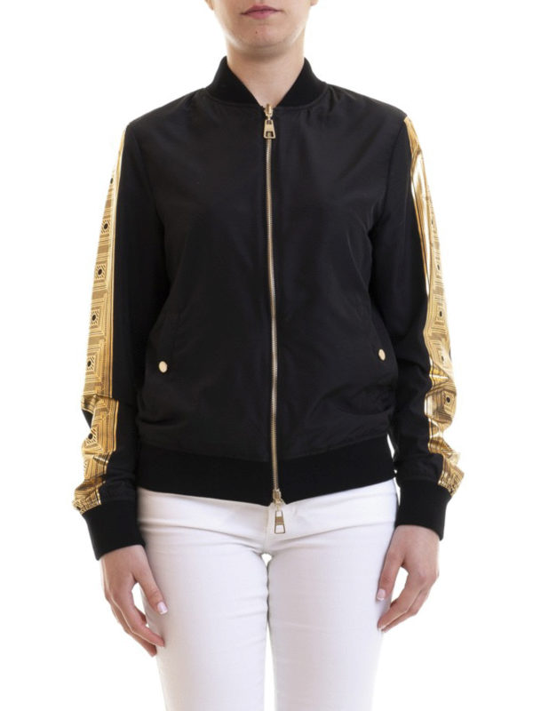 black versace bomber jacket