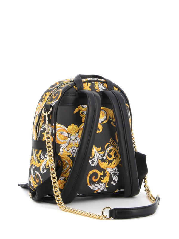 versace leather backpack