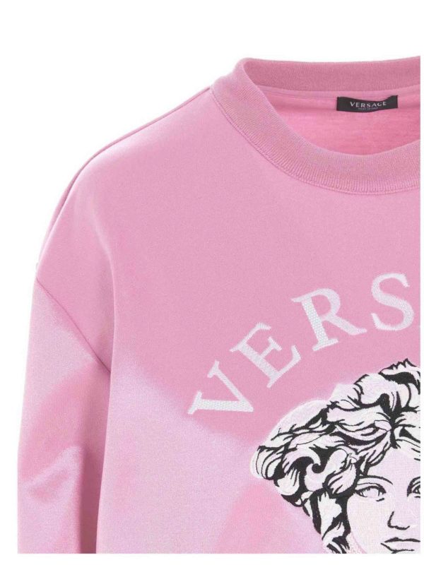 versace sweatshirt pink