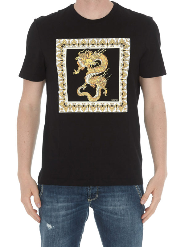 versace dragon print shirt