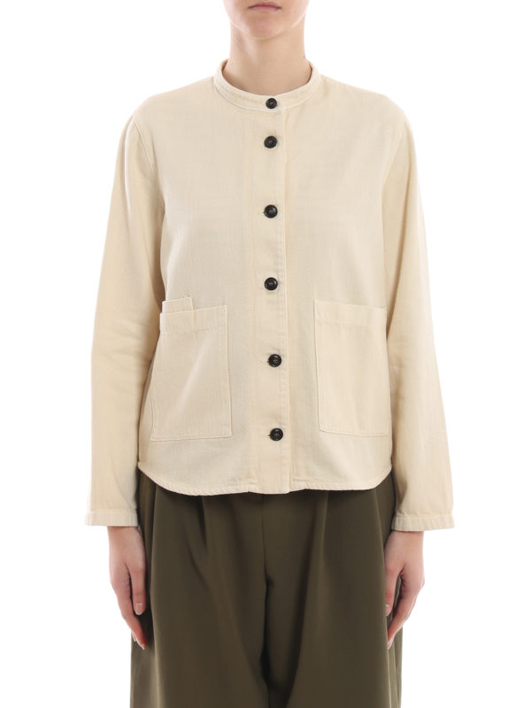 Light beige denim jacket 
