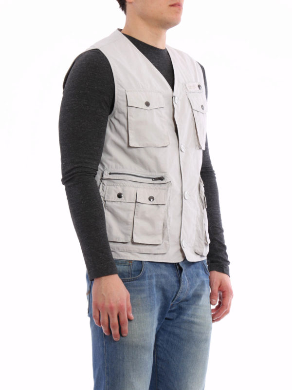 sleeveless utility jacket