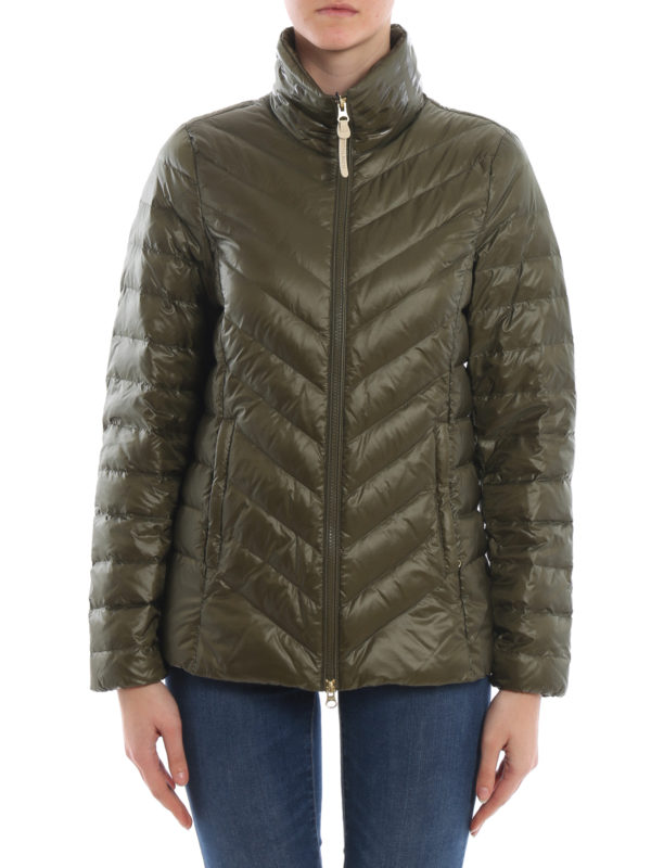 Clarion chevron quilted puffer jacket 