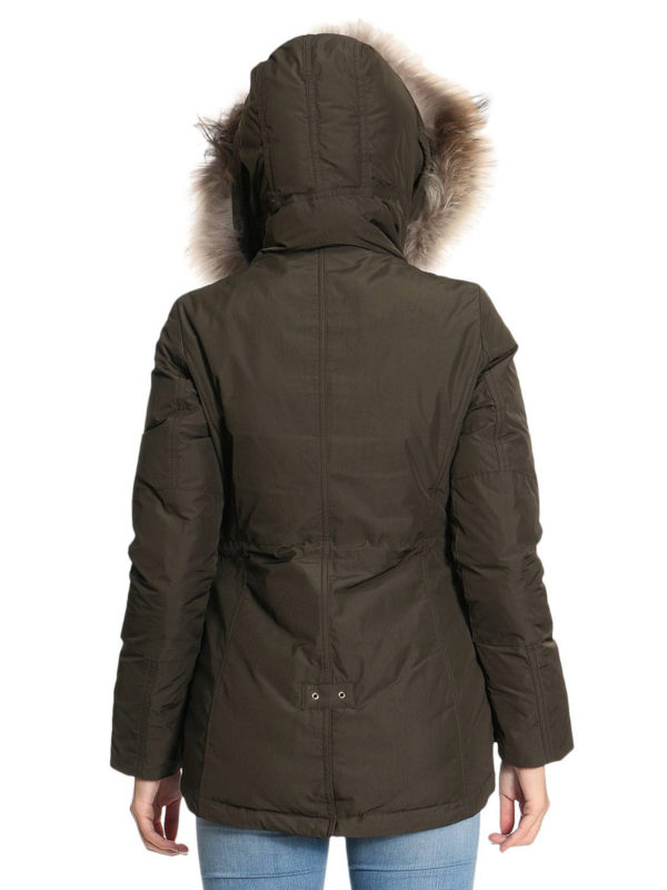 military green down jacket