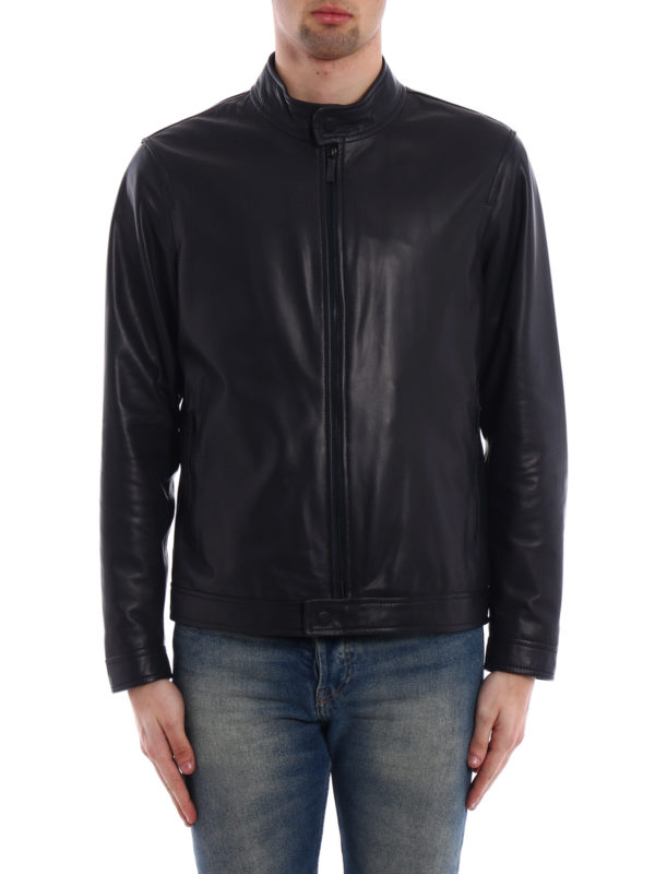 z zegna leather jacket