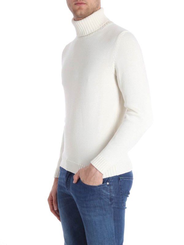 colored tricot turtleneck pullover 