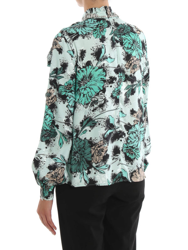 Innuendo crepe envers satin blouse 