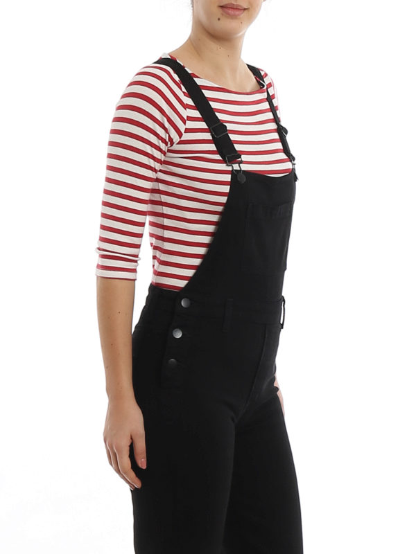 Jules black denim dungarees 