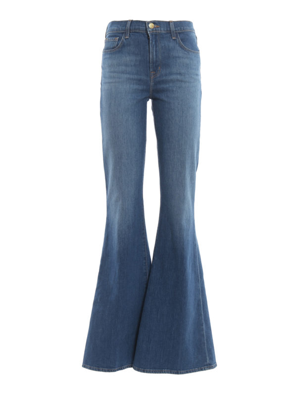 J BRAND: flared jeans - Valentina high waist flared jeans
