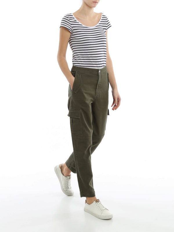 Cotton drill cargo trousers 