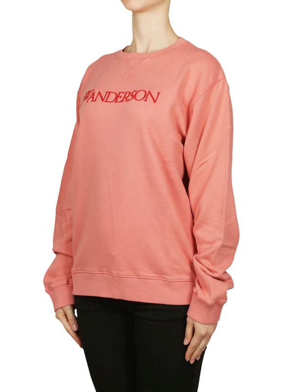 Download J.W. Anderson - Watermelon cotton crew neck sweatshirt ...