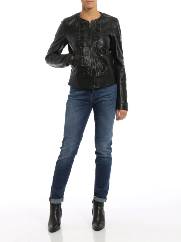 fay leather jacket