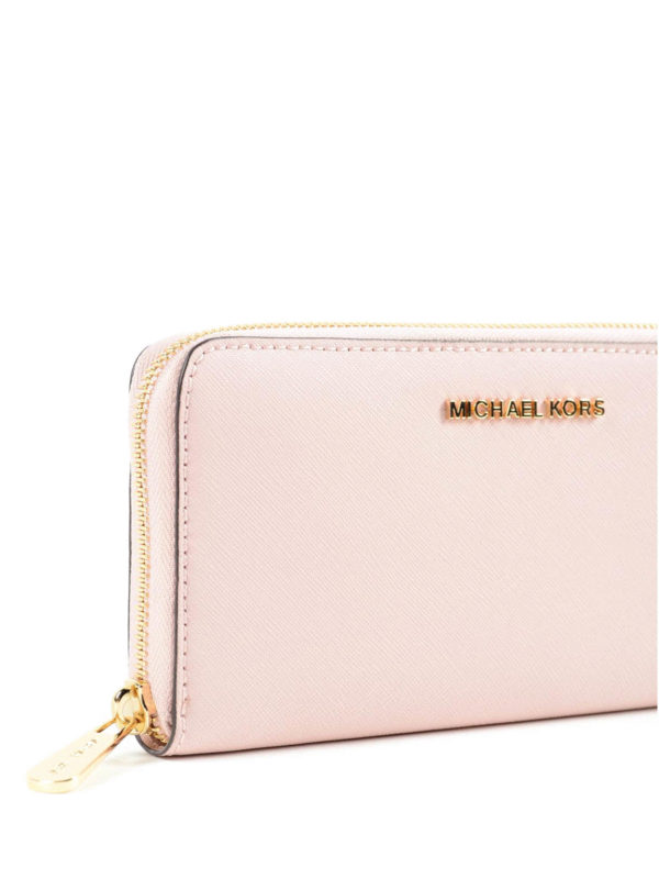 mk soft pink wallet