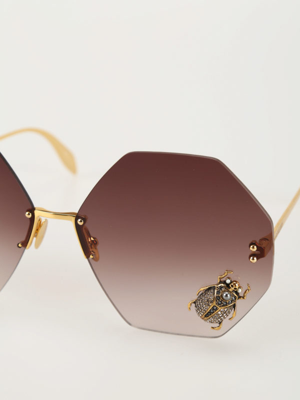 alexander mcqueen beetle sunglasses