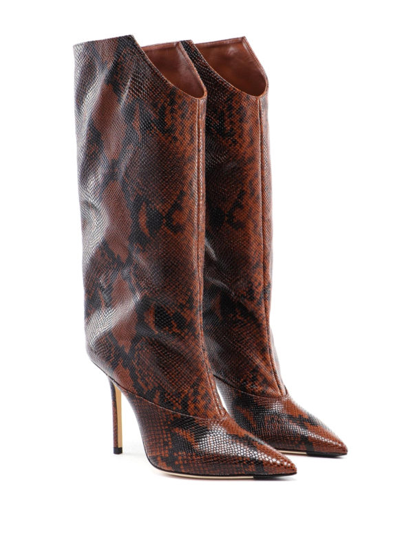 jimmy choo snakeskin boots