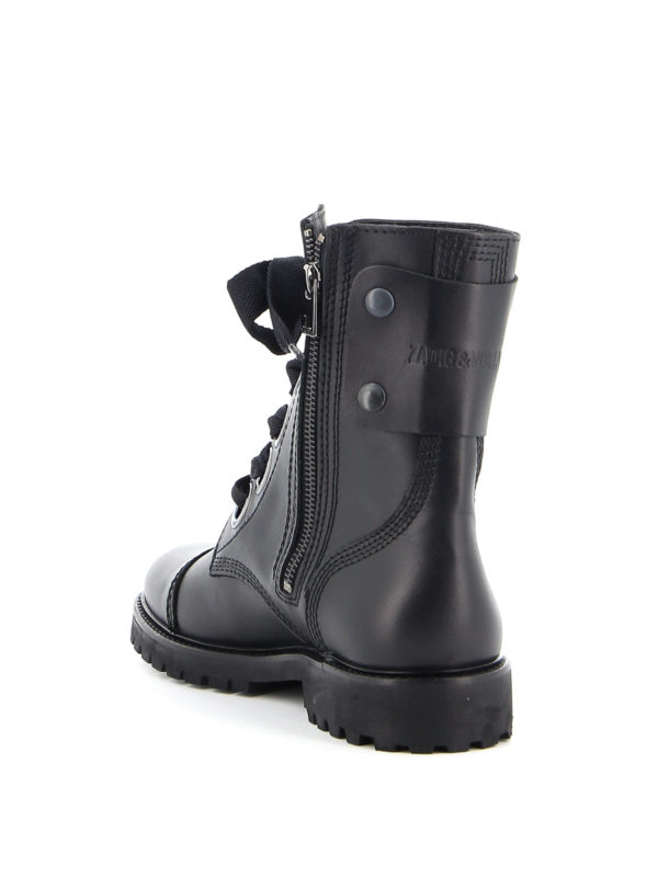 zadig and voltaire combat boots