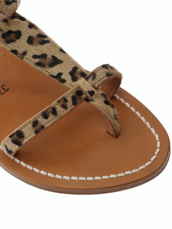 Sandals K Jacques - Animalier Caravelle sandals - 189037LEOPARD