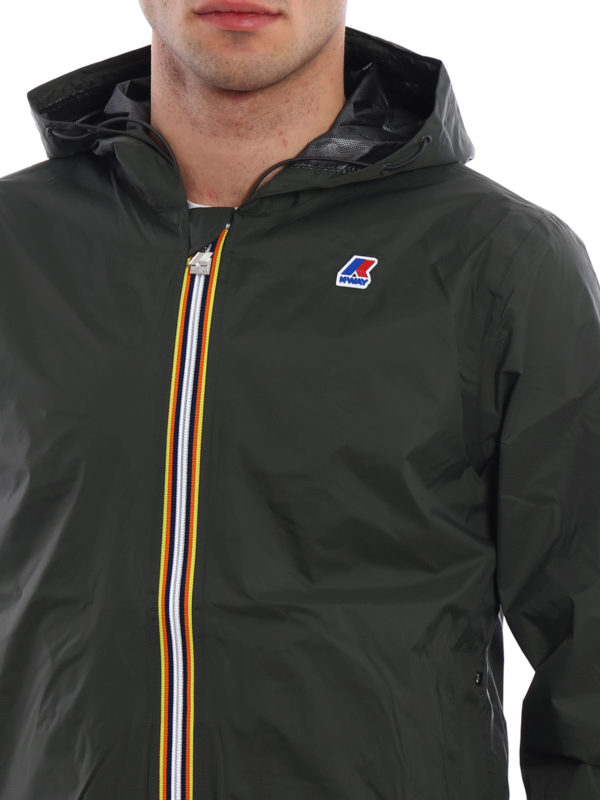 k way green jacket
