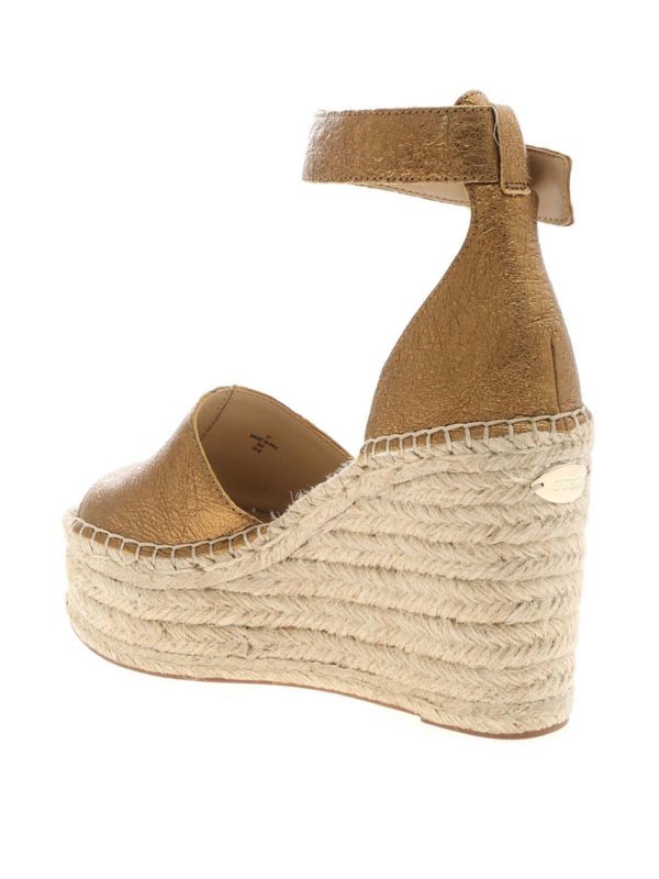 Sandals Guess - Kaleey wedges in bronze leather - FL6KLYLEM04RUST