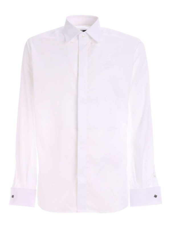 Shirts Karl Lagerfeld - Signature logo shirt in white - 60505050269910