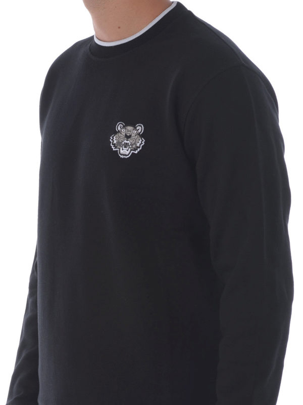 Tiger logo patch cotton sweatshirt 