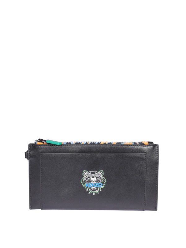 kenzo clutch leather