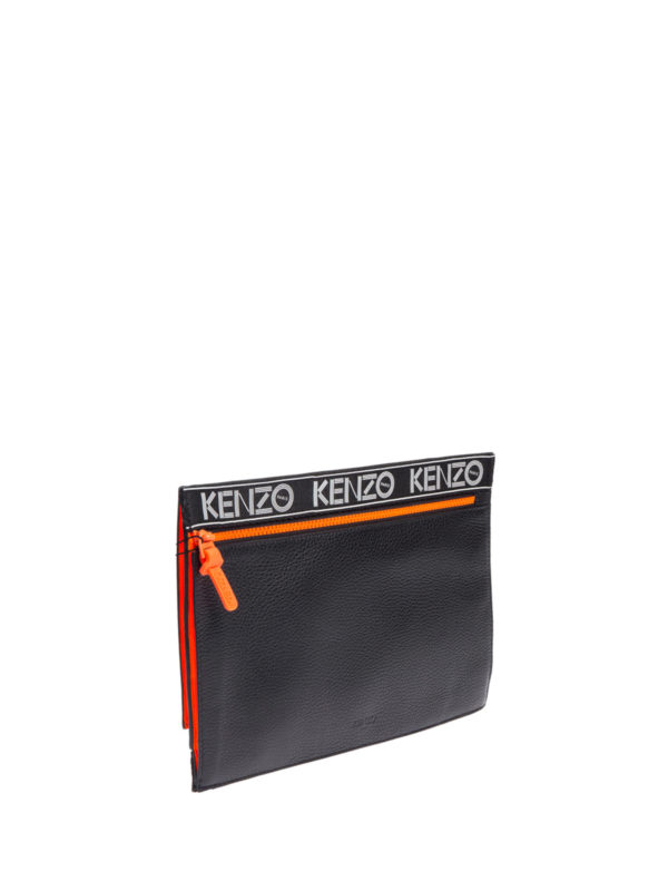 kenzo clutch leather