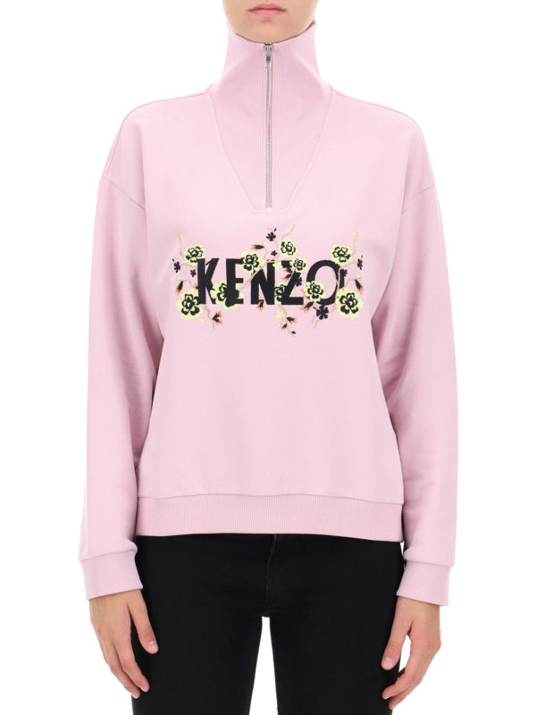 سویشرت Kenzo - Kenzo blooming logo half 