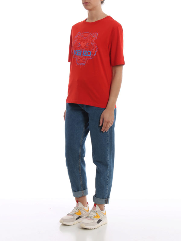 تی شرت Kenzo - Bicolour Tiger print red 