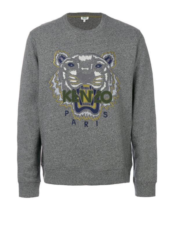 Tiger logo cotton sweatshirt 