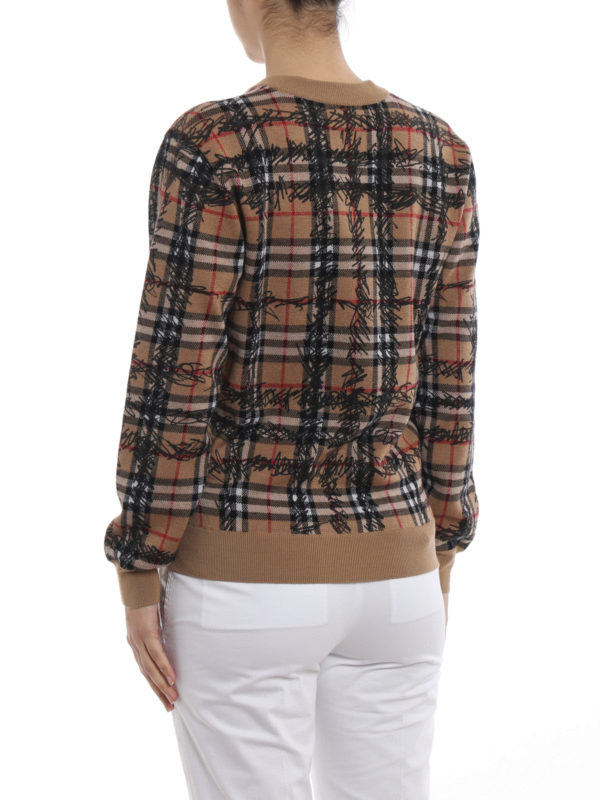 burberry plaid sweater