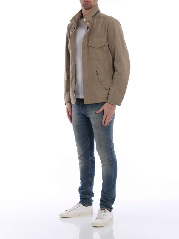 beige field jacket