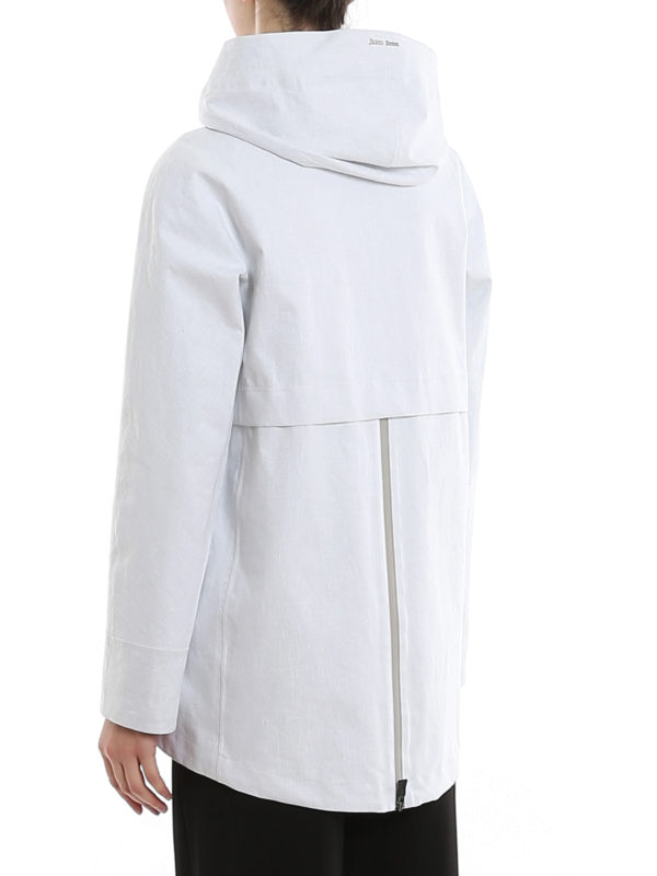 Laminar linen jacket shop online: HERNO