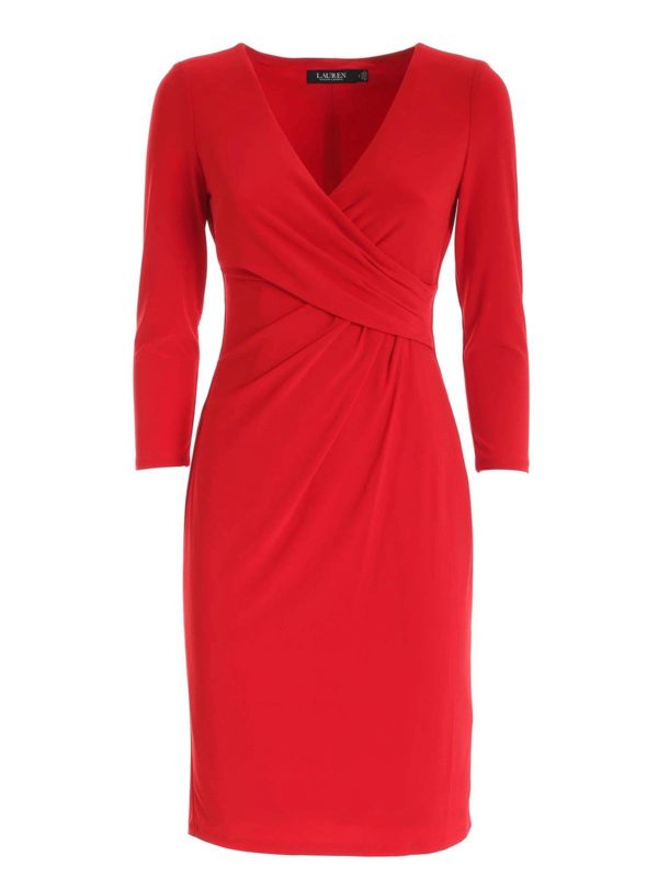 ralph lauren v neck dress