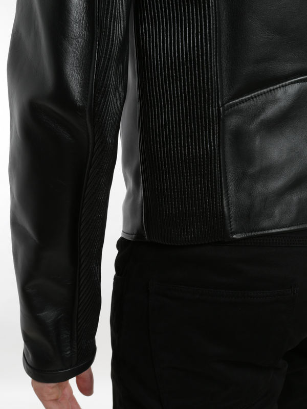 Leather jacket Dsquared2 - Zip trim biker jacket - AM0662SX9490900