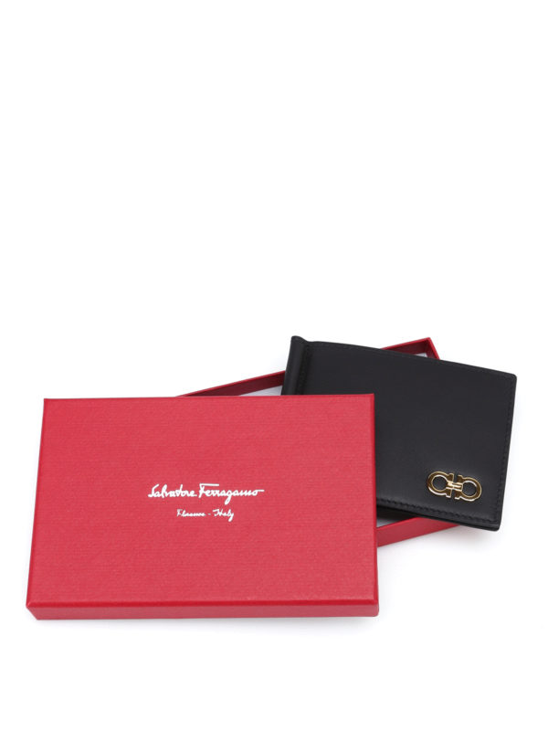 salvatore ferragamo wallet with money clip