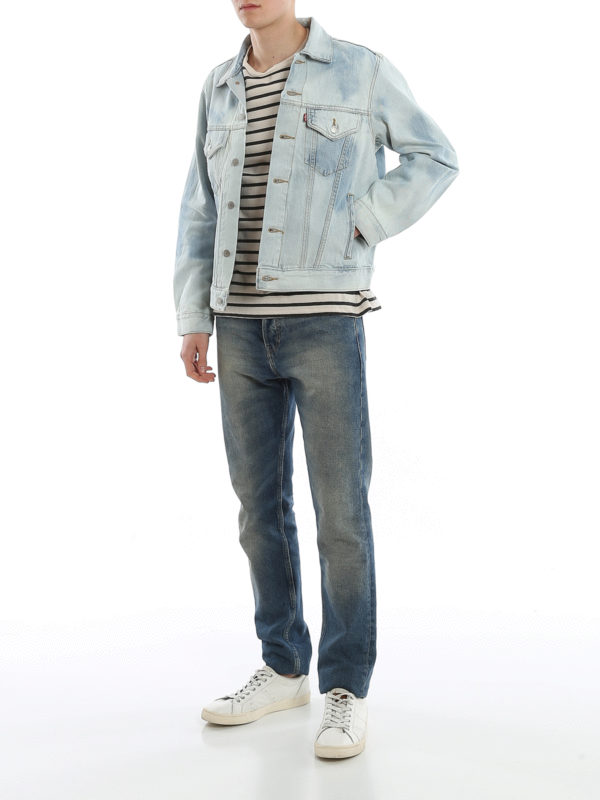 levi's faded denim jacket